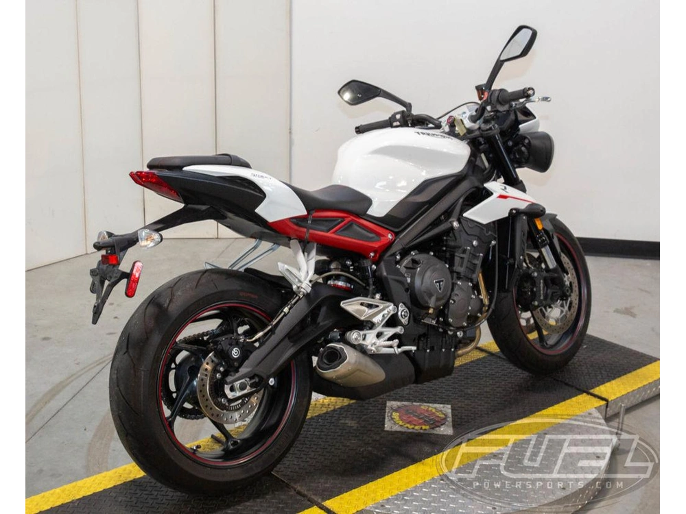 2018 Triumph Street Triple R - Low Crystal White Metallic alt
