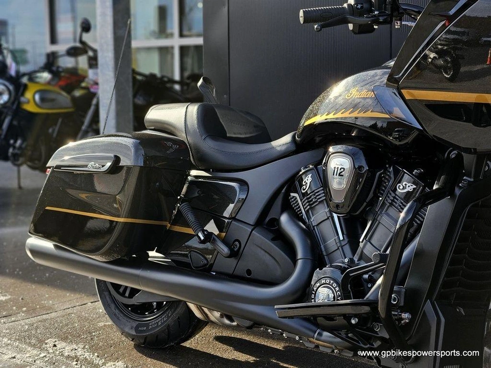 2026 Indian Motorcycle Challenger® Dark Horse® 112 Black Crystal W/black Metallic & Championship G