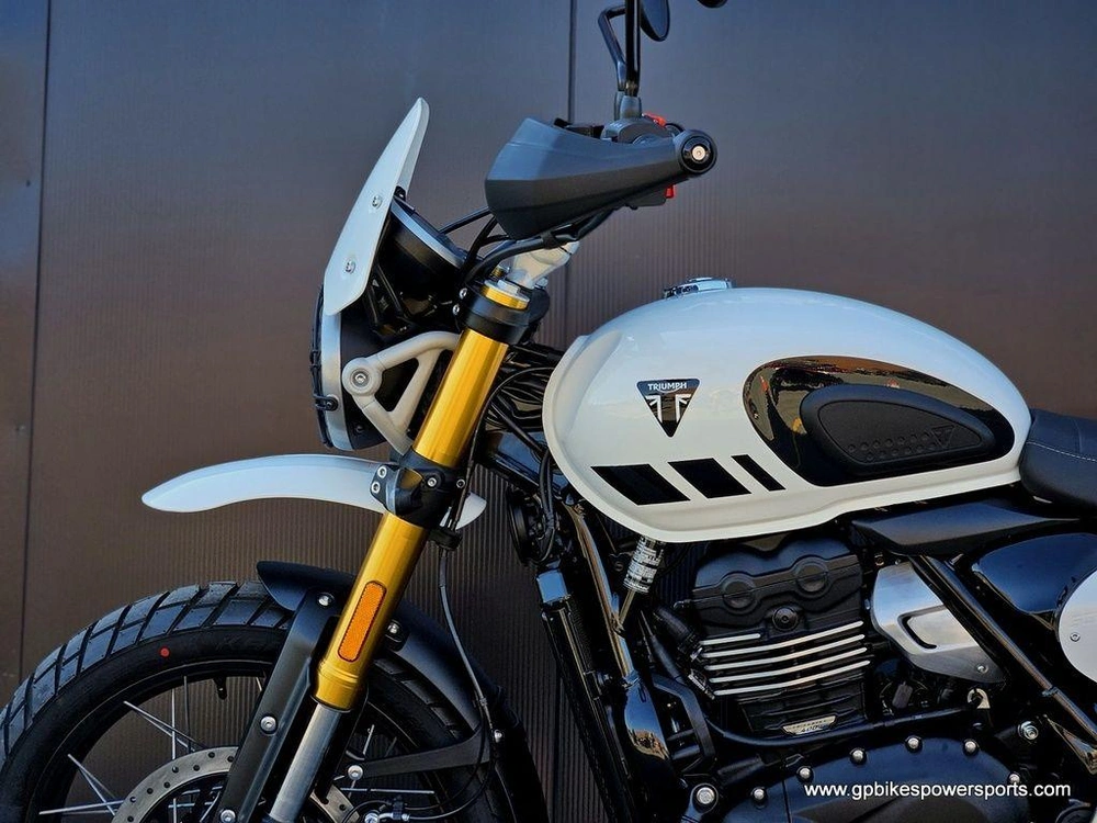 2026 Triumph Scrambler 400 Xc Vanilla White
