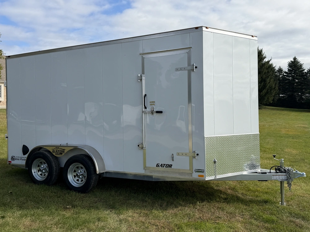 2026 Gator Galvanized Enclosed 7' X 14' Tandem Axle W/ Ramp Door alt