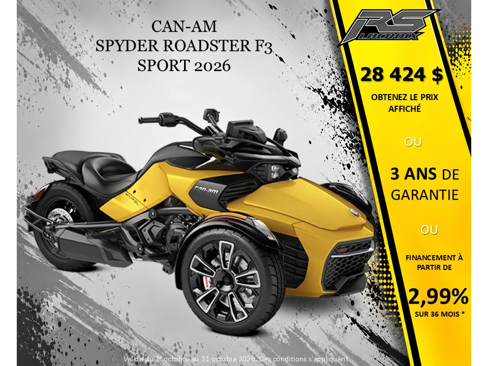 2026 Can-am Spyder Roadster F3 Sport alt