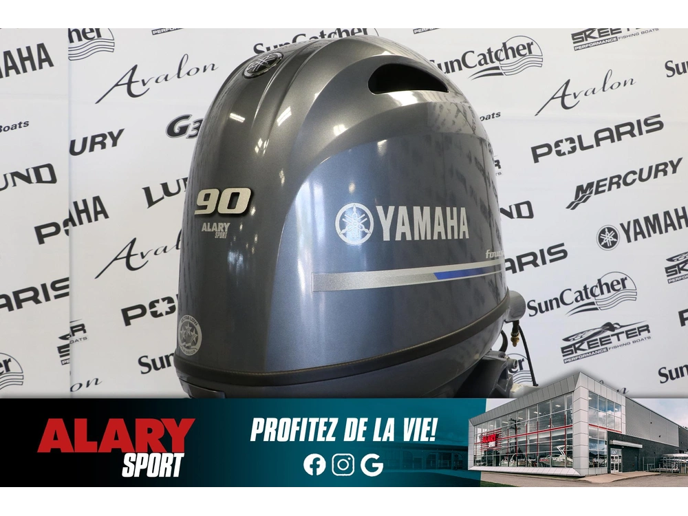 2021 Yamaha F90lb Pied Long (20 Pouces)