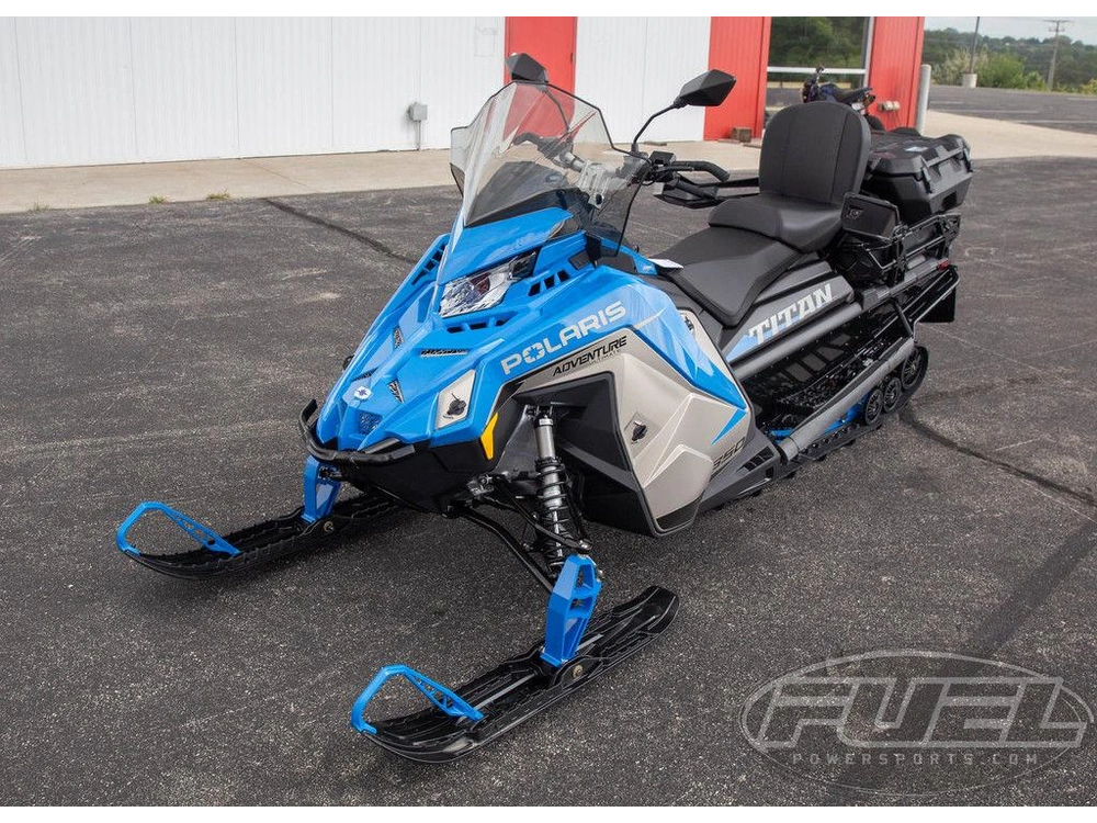 2027 Polaris 850 Titan Adventure Ultimate 1.8 Matte Silver Quartz / Velocity Blue / Glos alt