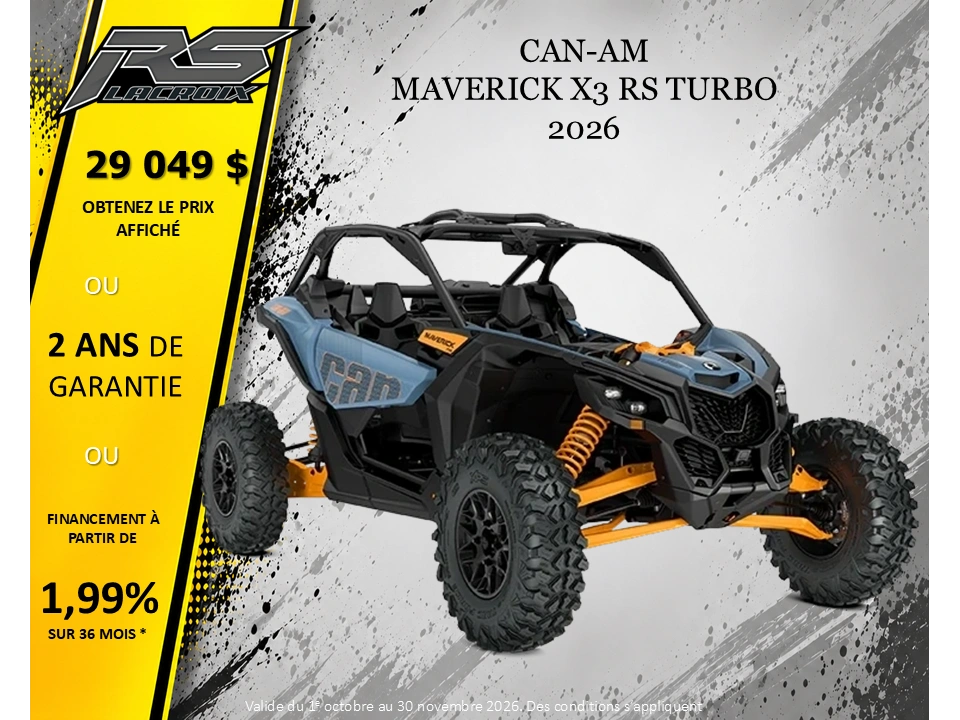 2026 Can-am Maverick X3 Rs Turbo alt