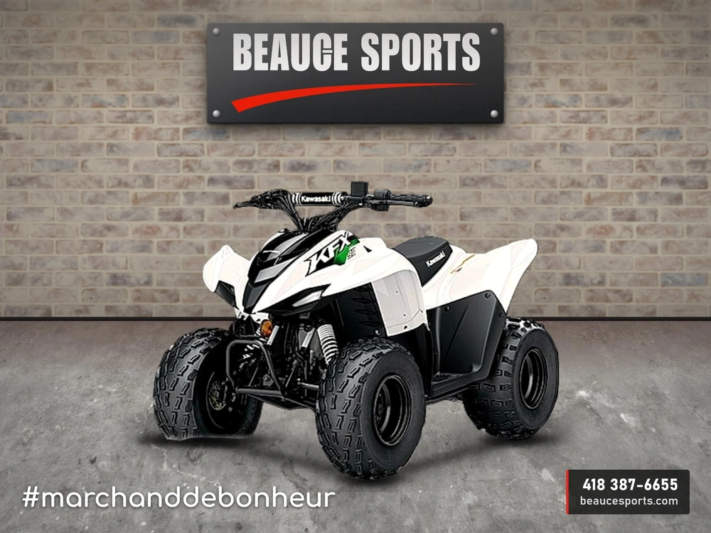 2026 Kawasaki Kfx 90 Blanc 💥 Comparatif Vtt Enfant Drx90 Outlaw 110 🆚 alt