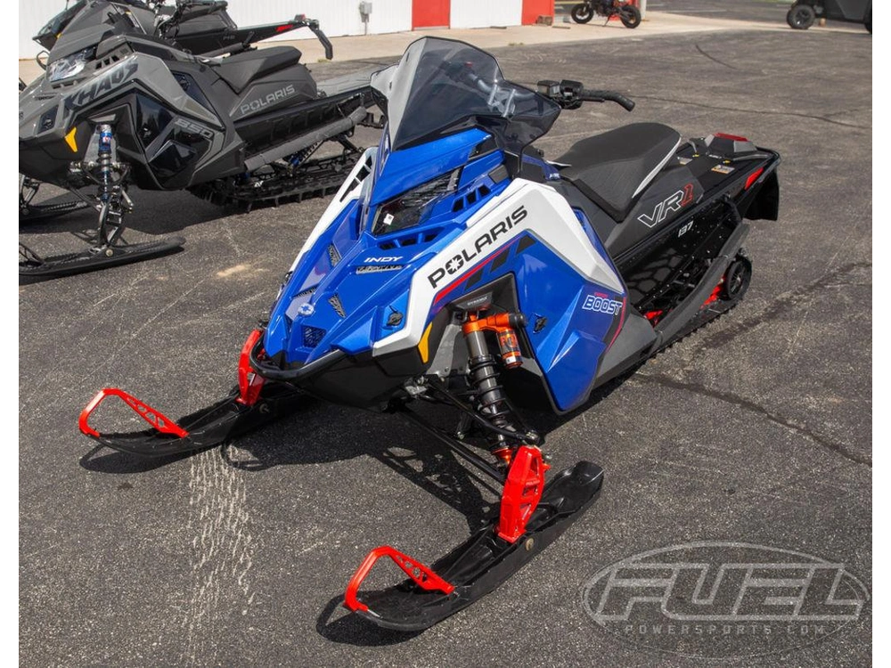 2027 Polaris Patriot Boost Indy Vr1 137 Dynamix Polaris Blue Metallic / White Lightning alt