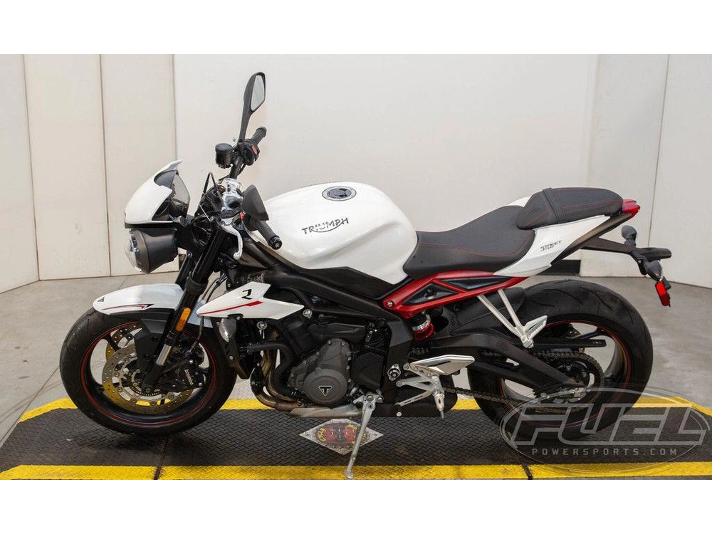 2018 Triumph Street Triple R - Low Crystal White Metallic alt