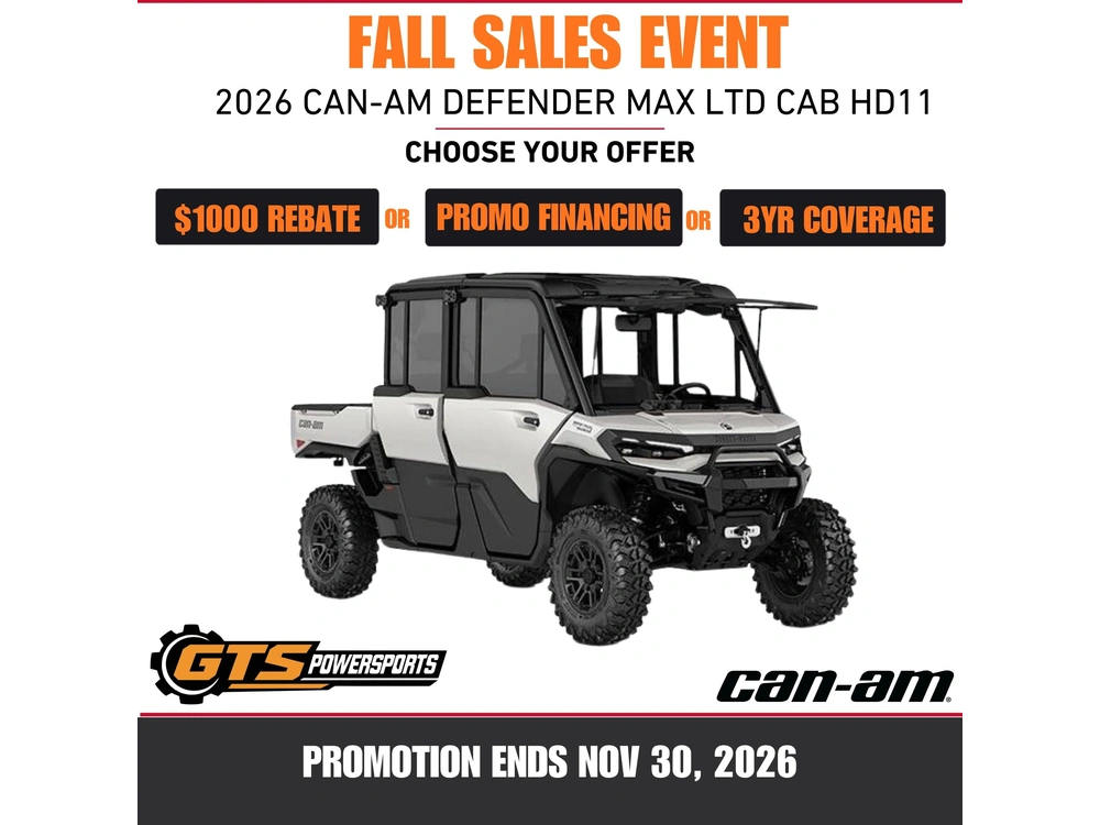 2026 Can-am 6mte Defender Max Ltd 65 Hd11 Wh Hb 26