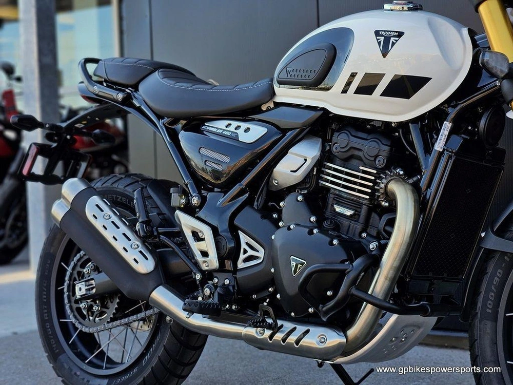 2026 Triumph Scrambler 400 Xc Vanilla White