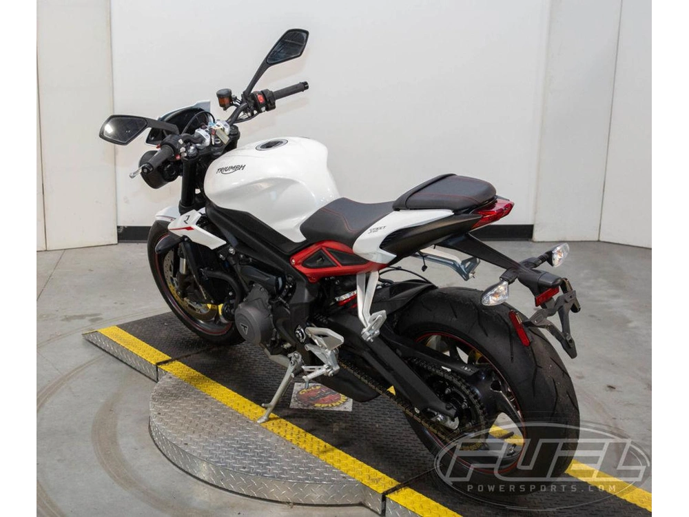 2018 Triumph Street Triple R - Low Crystal White Metallic alt