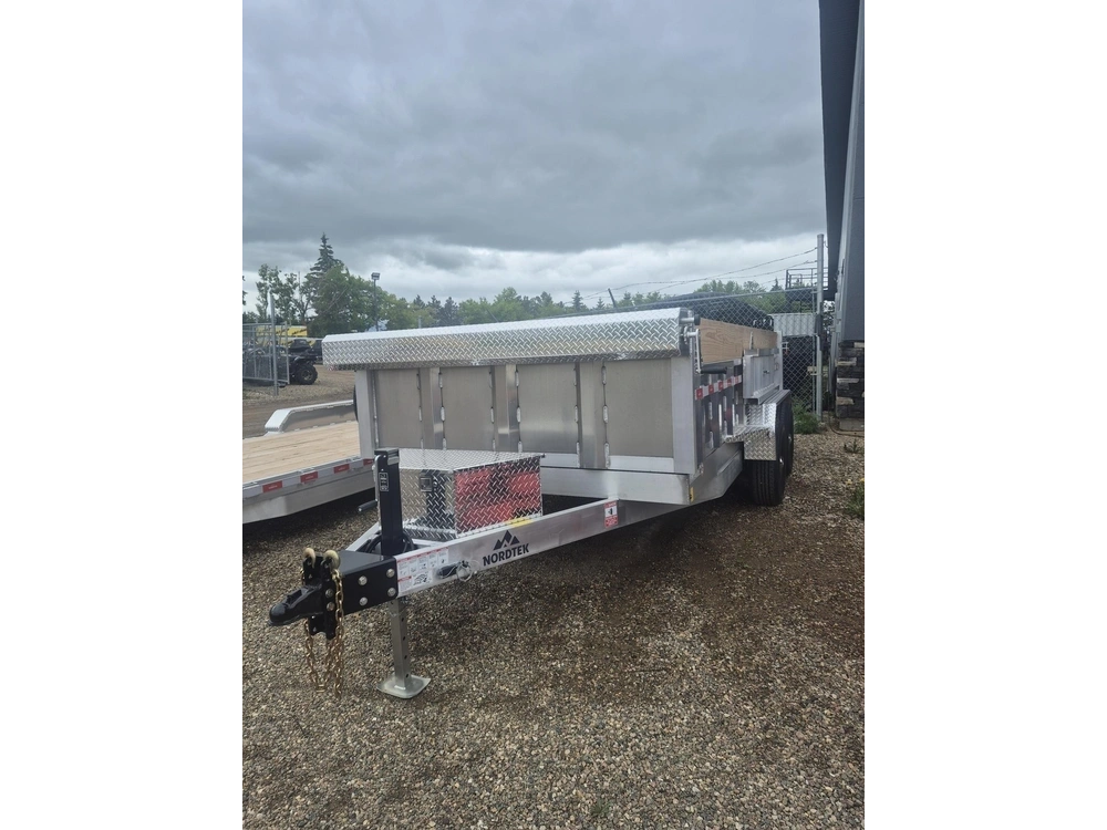 2027 Nordtek Dump Trailer - 82" X 14' - 10k Tandom Axle alt