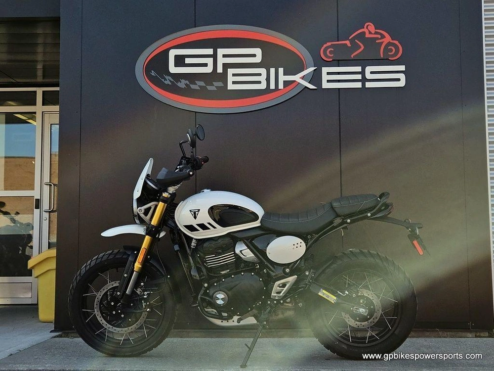 2026 Triumph Scrambler 400 Xc Vanilla White