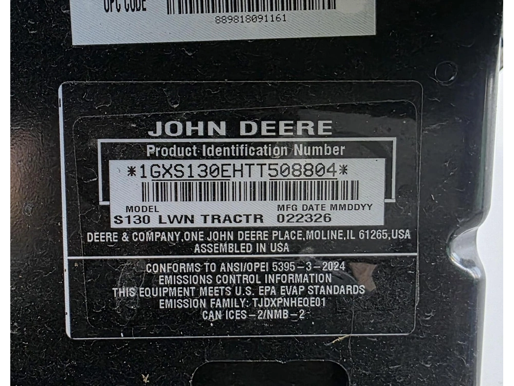 2026 John Deere S130 alt