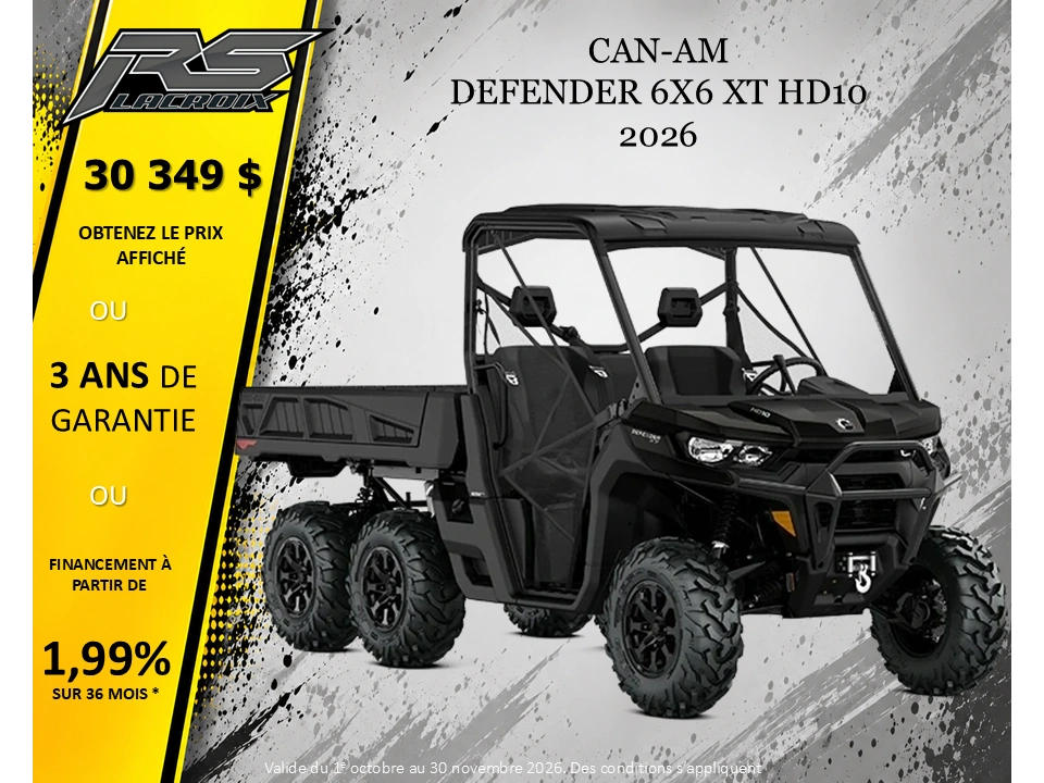 2026 Can-am Defender 6x6 Xt Hd10 alt