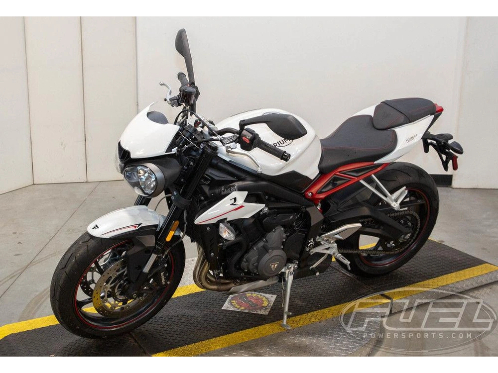 2018 Triumph Street Triple R - Low Crystal White Metallic alt