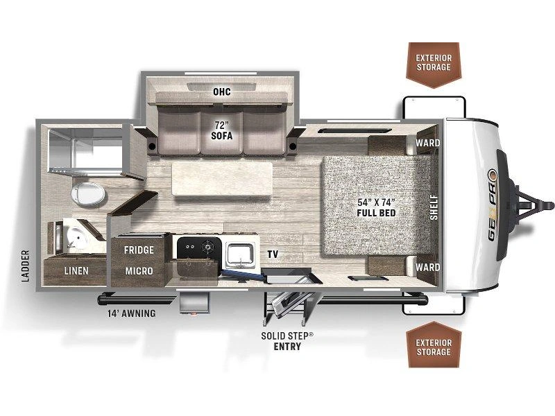 2022 Forest River Rockwood Geo Pro 20fbs
