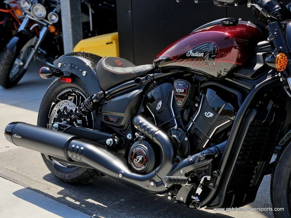 2026 Indian Motorcycle Scout Bobber 125th Anniversary Edition 125th Anniversary Red With Black Cry