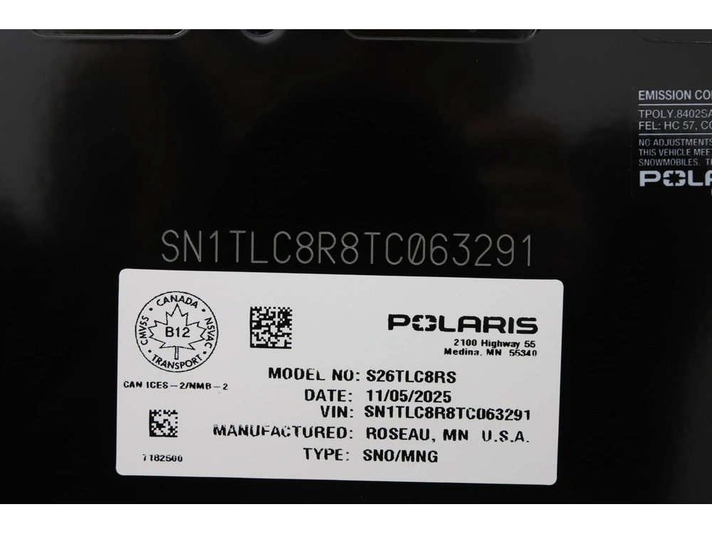 2026 Polaris 850 Switchback Assault 146 - 1.5 Ice Storm alt