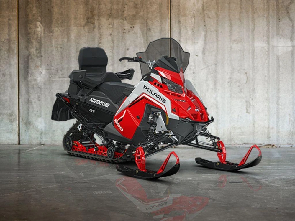 2027 Polaris 650 Indy Adventure 137 1.25 Indy Red / White Lightning / Gloss Black alt