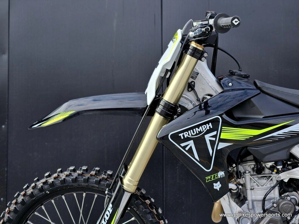 2025 Triumph Tf 450-rc Edition Jet Black/pure White