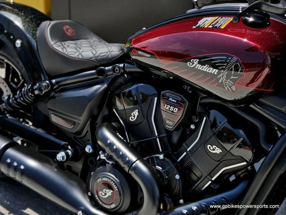 2026 Indian Motorcycle Scout Bobber 125th Anniversary Edition 125th Anniversary Red With Black Cry
