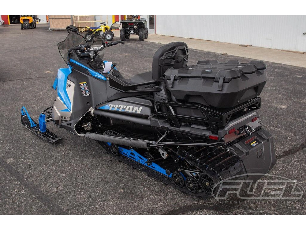 2027 Polaris 850 Titan Adventure Ultimate 1.8 Matte Silver Quartz / Velocity Blue / Glos alt
