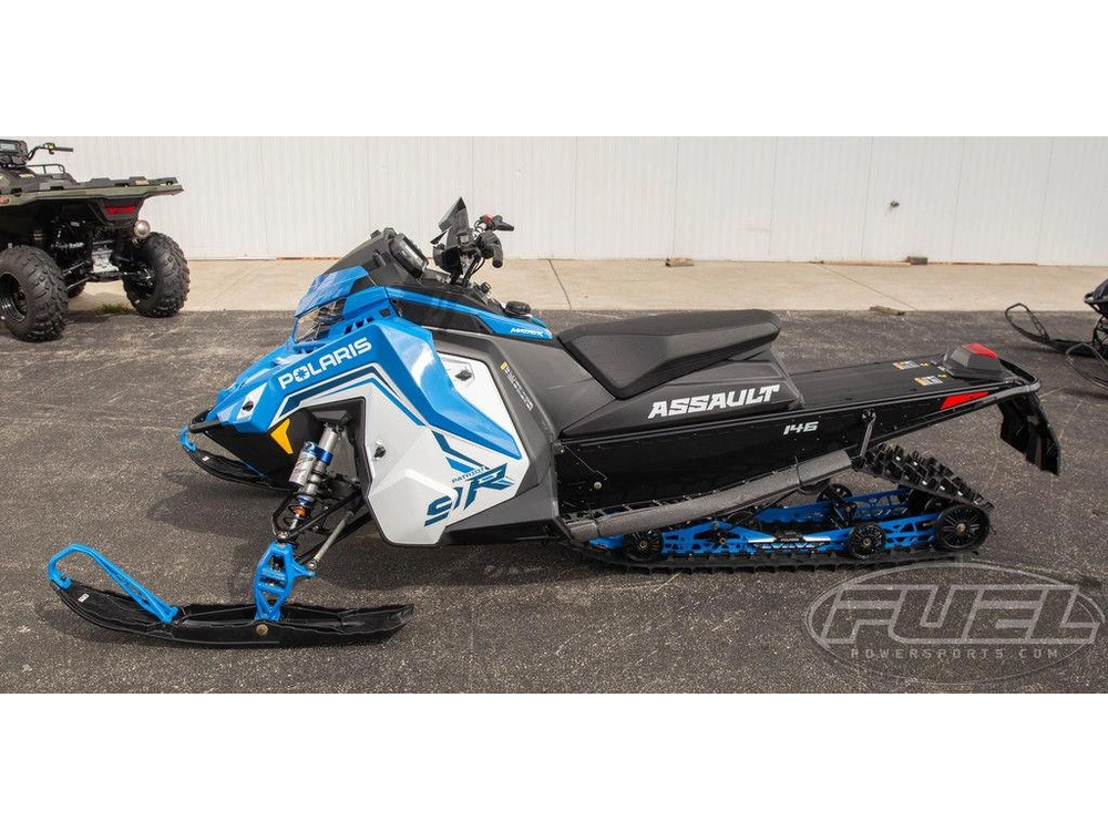 2027 Polaris Patriot 9r Switchback Assault 146 Escape Ifs White Lightning / Velocity Blu alt