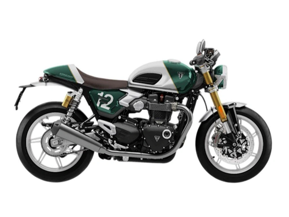 2027 Triumph Speed Twin 1200 Cafe Racer Edition Aluminium Silver / Competition Green