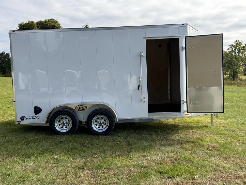 2026 Gator Galvanized Enclosed 7' X 14' Tandem Axle W/ Ramp Door alt