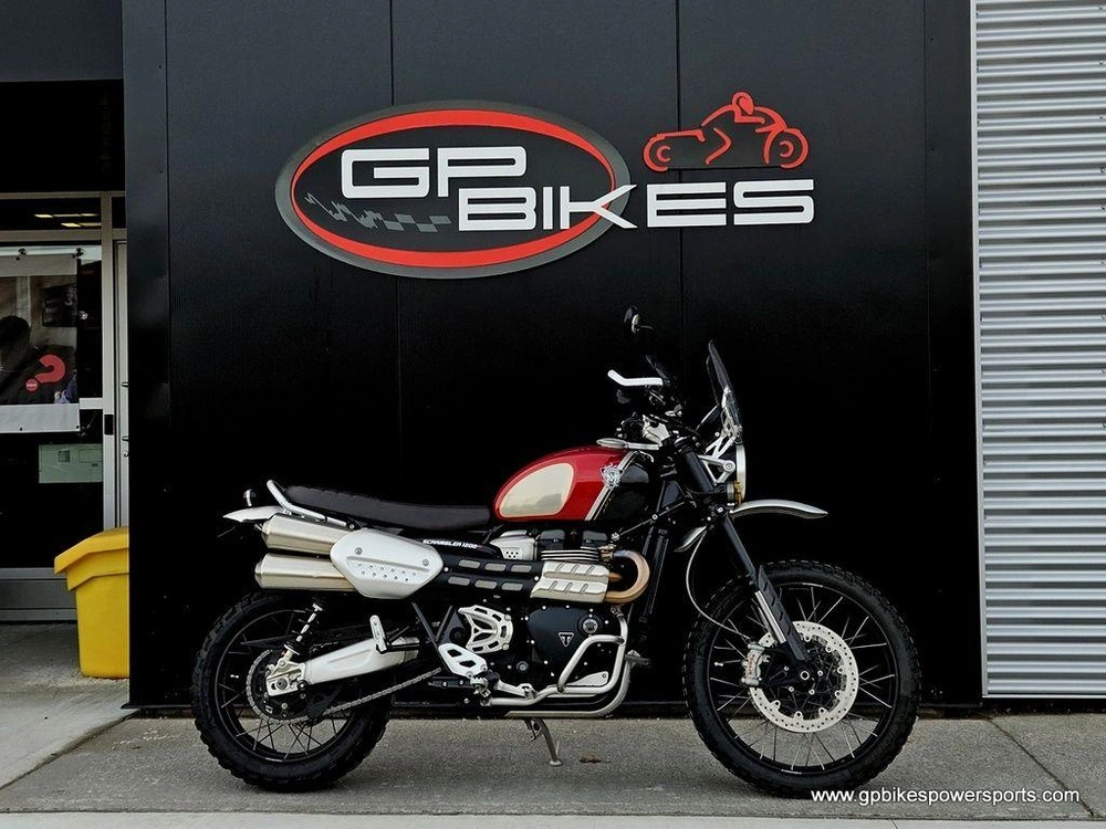 2022 Triumph Scrambler 1200 Xc Gold Line Carnival Red/storm Grey