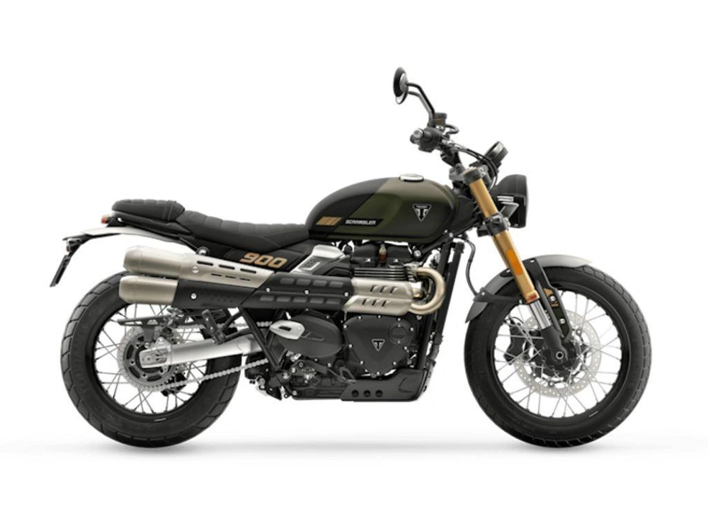 2026 Triumph Scrambler 900 Matt Khaki Green Demo