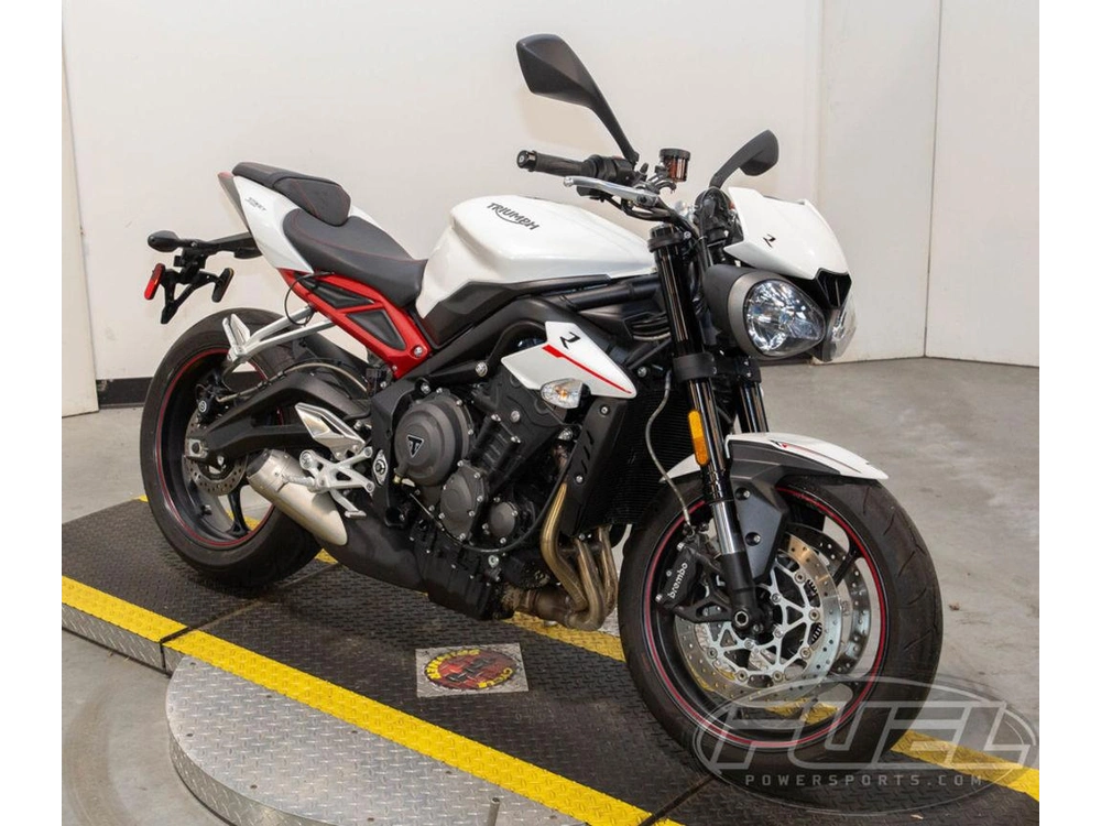 2018 Triumph Street Triple R - Low Crystal White Metallic alt