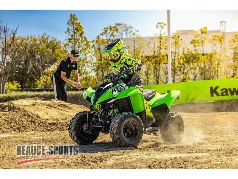 2027 Kawasaki Kfx90 2027 Vtt Enfant Jeune Débutant Automatique Sécuritaire Contrôle Parental Initiation Famille Loisir Raptor Outlaw Trx90 Ds90 Quadsport alt