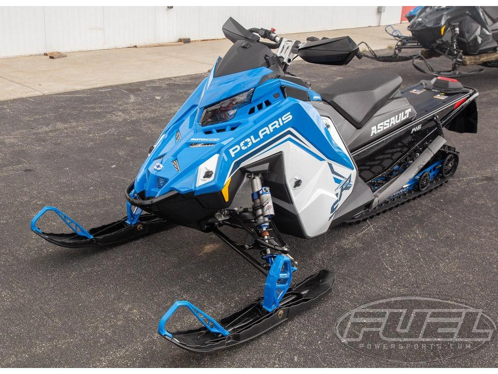 2027 Polaris Patriot 9r Switchback Assault 146 Escape Ifs White Lightning / Velocity Blu alt