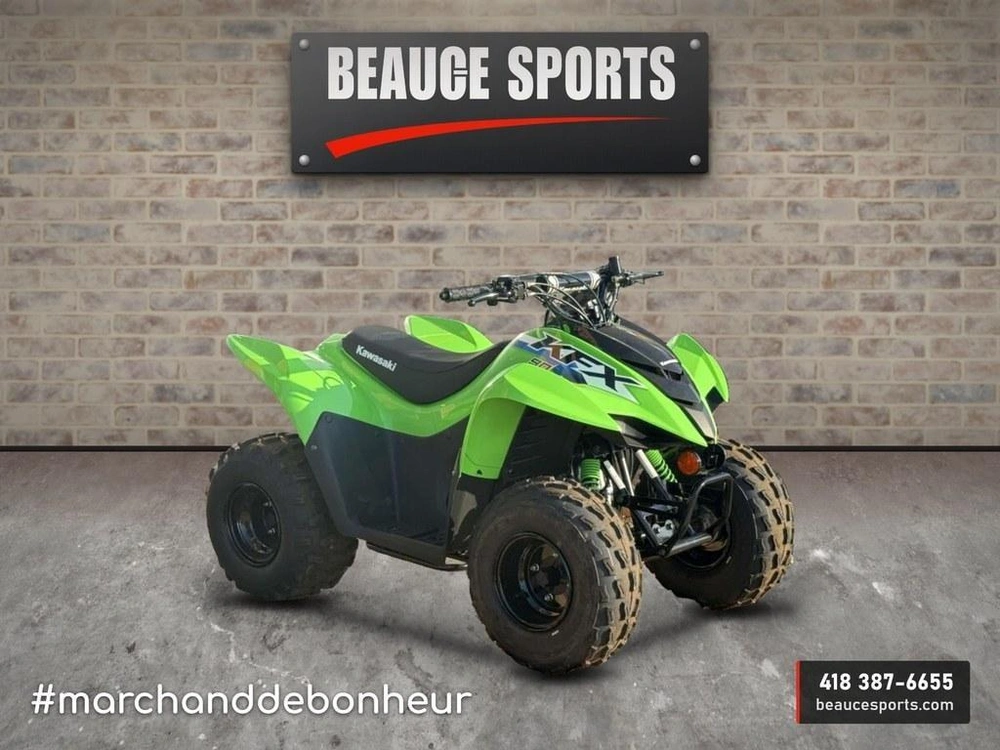 2027 Kawasaki Kfx90 2027 Vtt Enfant Jeune Débutant Automatique Sécuritaire Contrôle Parental Initiation Famille Loisir Raptor Outlaw Trx90 Ds90 Quadsport alt