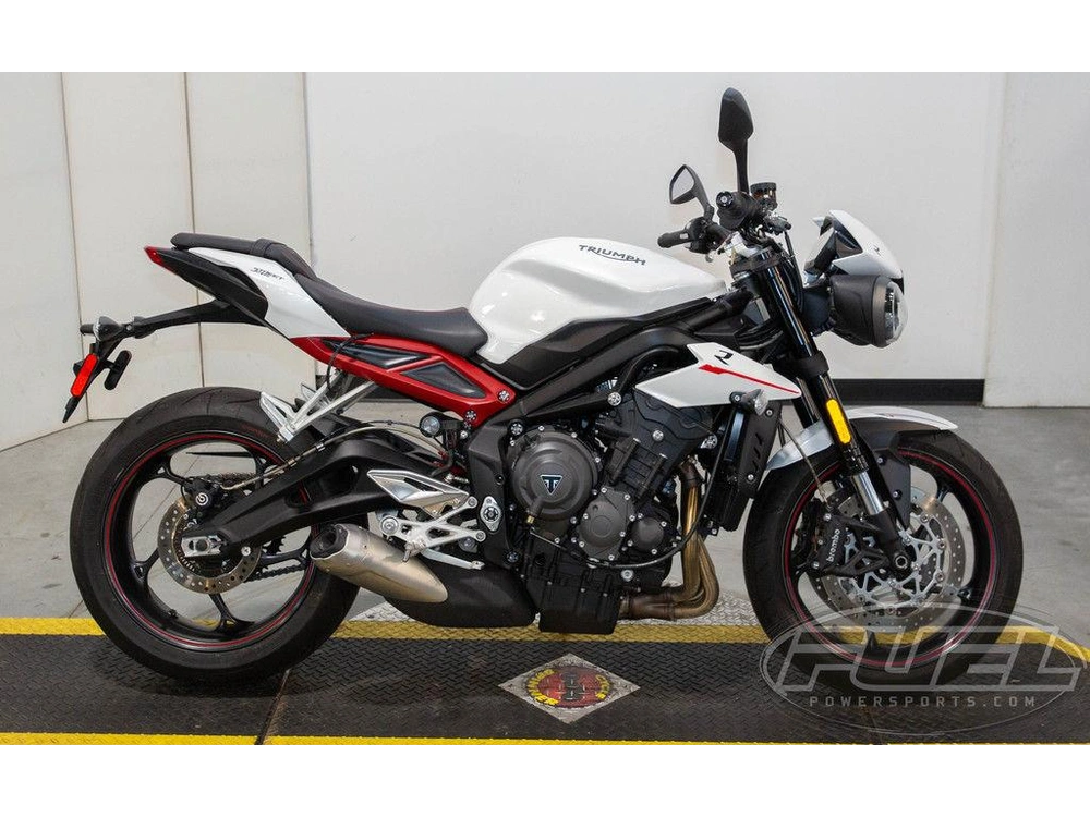 2018 Triumph Street Triple R - Low Crystal White Metallic alt