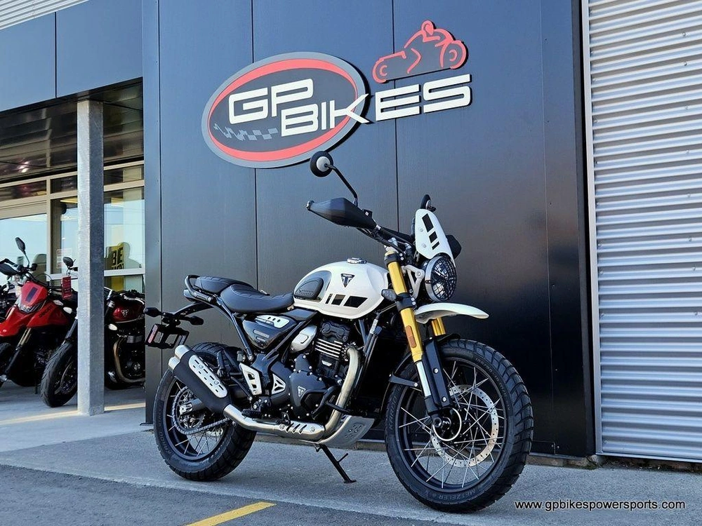 2026 Triumph Scrambler 400 Xc Vanilla White