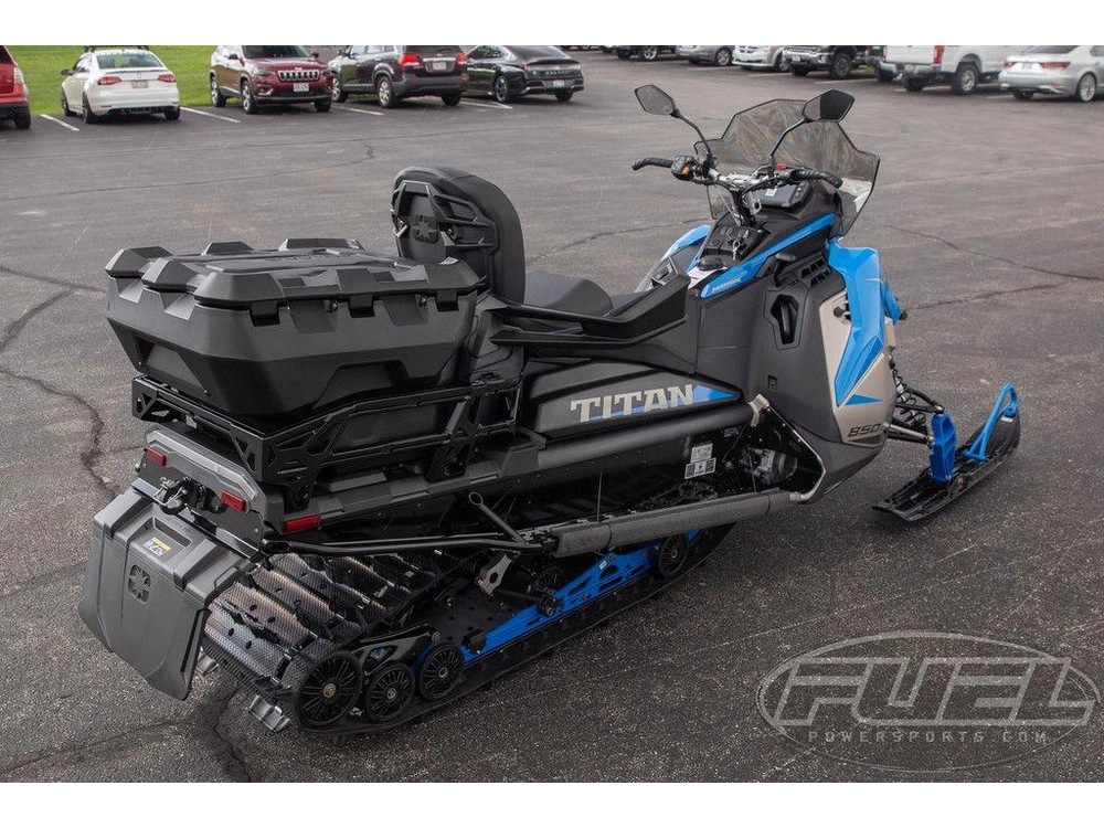 2027 Polaris 850 Titan Adventure Ultimate 1.8 Matte Silver Quartz / Velocity Blue / Glos alt