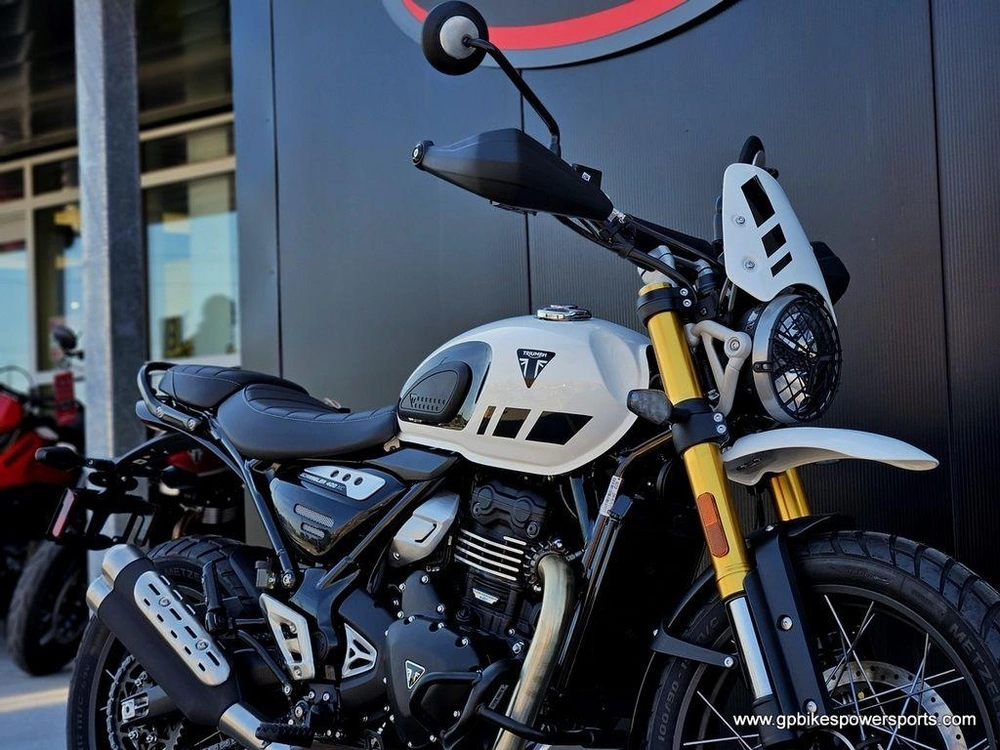2026 Triumph Scrambler 400 Xc Vanilla White