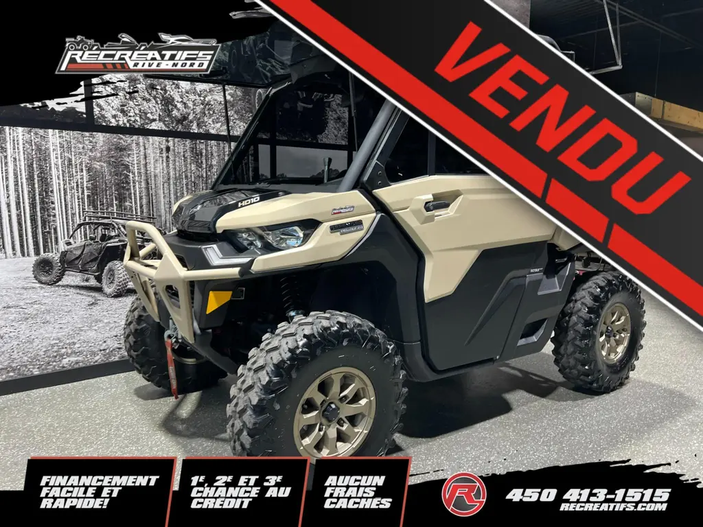 Can-Am DEFENDER HD10 LIMITED CAB 2025 - **CABINE CHAUFFÉE ET CLIMATISÉ!!**
