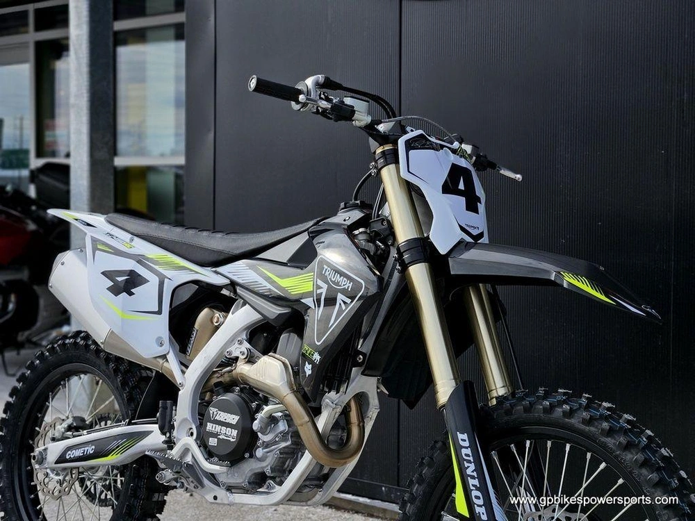 2025 Triumph Tf 450-rc Edition Jet Black/pure White