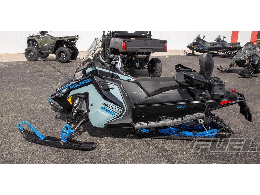 2026 Polaris 650 Indy Adventure 137 Hemlock Blue / Black / Velocity Blue alt