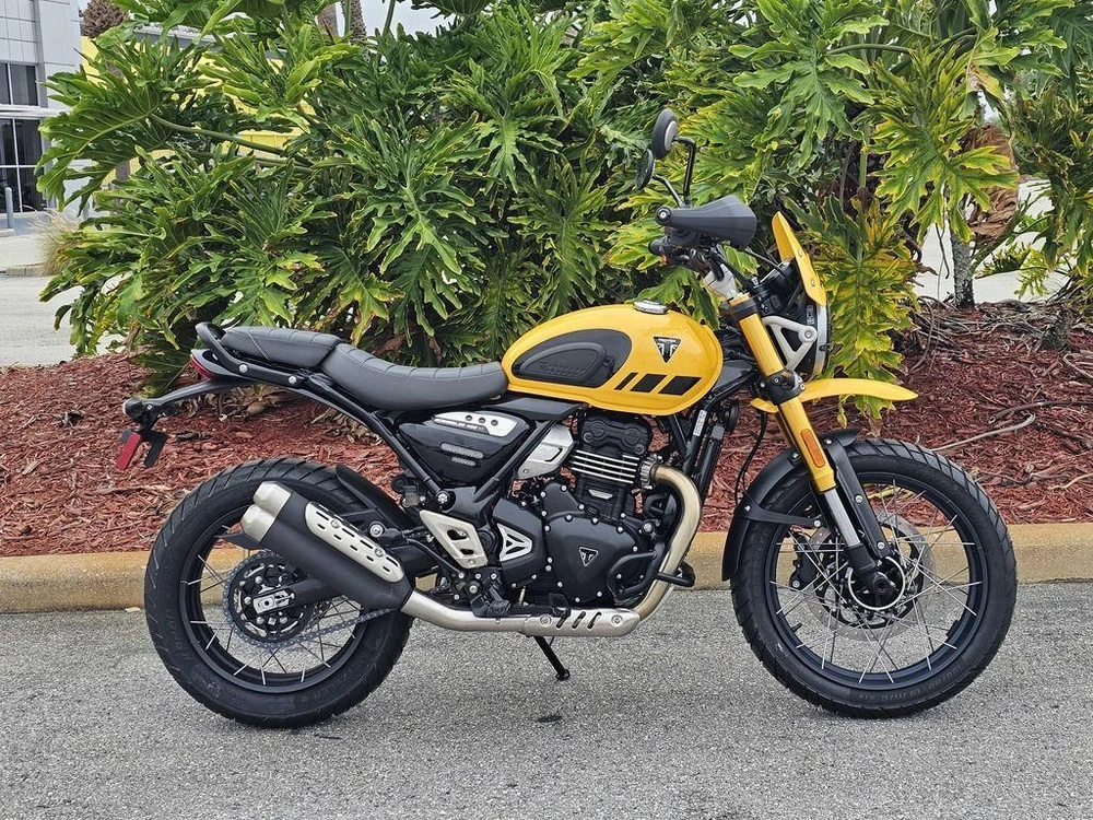 2026 Triumph Scrambler 400 Xc Racing Yellow