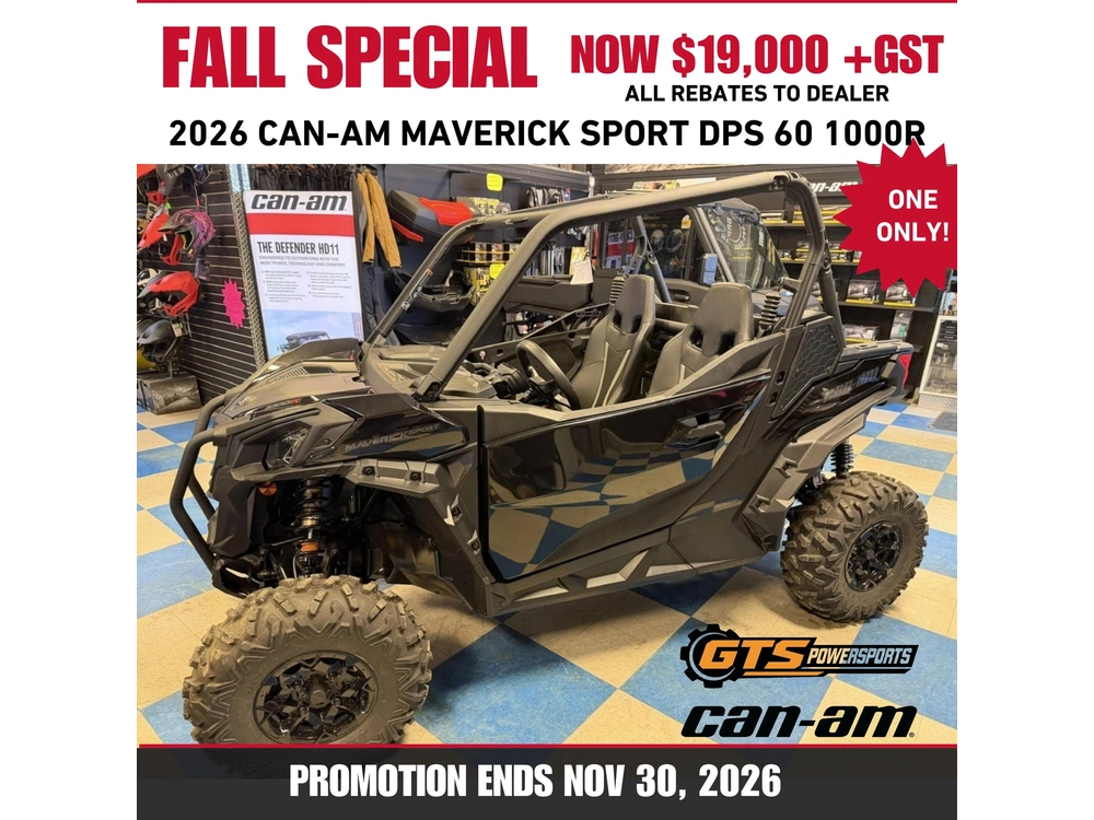 2026 Can-am 9gtb Maverick Sport Dps