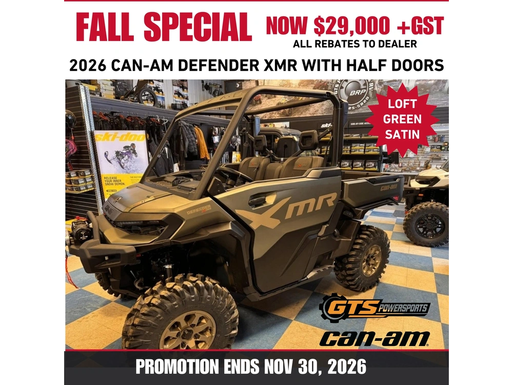 2026 Can-am 8yta Defender X Mr Hd11 With Half Doors