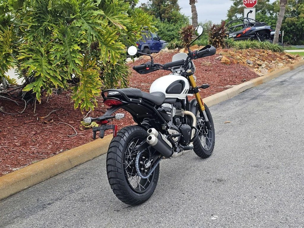 2026 Triumph Scrambler 400 Xc Vanilla White