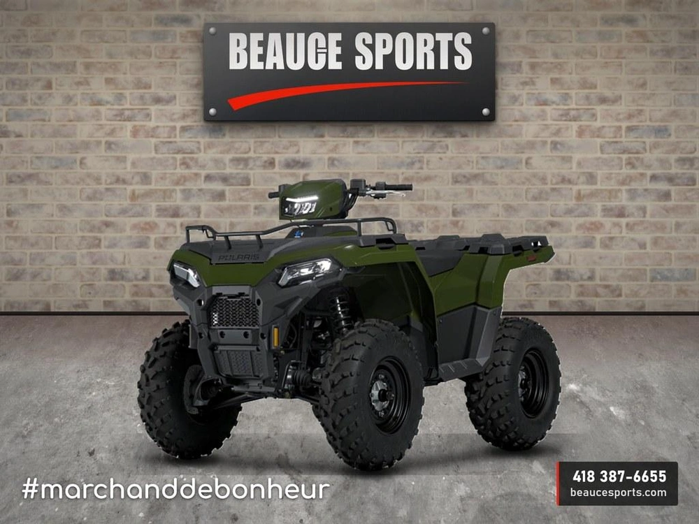 2027 Polaris Sportsman 600 - Sage Green Vtt Chasse Bois 4×4 Mid-size Puissant Abordable Travail Léger Ferme Transport Sentier Randonnée Solo Outlander Kodiak Foreman Kingquad Alterra alt