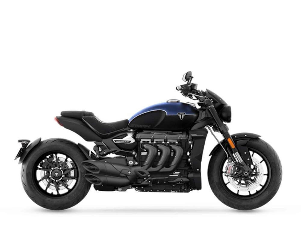 2025 Triumph Rocket 3 Storm R Satin Pacific Blue And Matte Sapphire Black