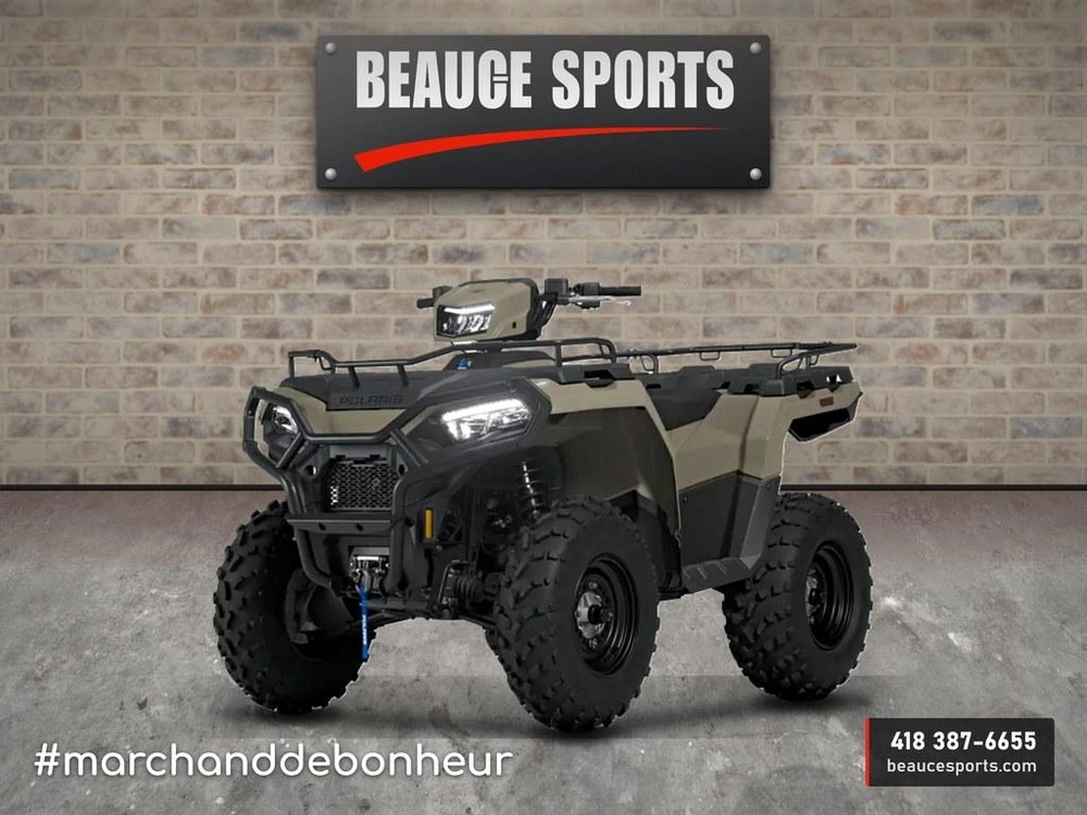 2027 Polaris Sportsman 600 Eps - Desert Sand Vtt Sentier Chasse Bois Direction Assistée Sport-utilitaire Solo Puissant Travail Ferme Confort Mid-size Outlander Kodiak Foreman Kingquad Alterra alt