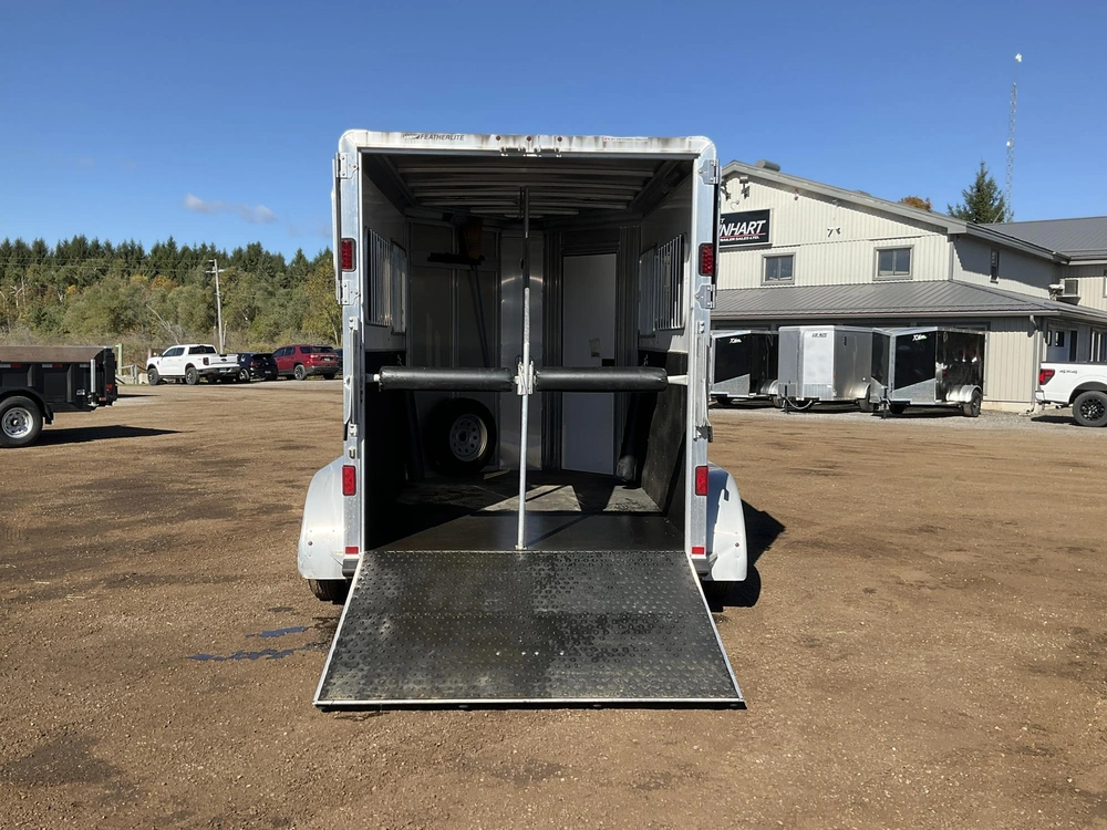 2011 Featherlite 2 Horse Straight Load 6'6"x11 Model 9407 Aluminum Horse Trailer alt